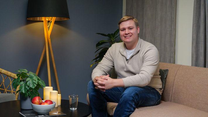 Tobias Næss Arnesen (25), ambulansearbeider ved Sykehuset Østfold
